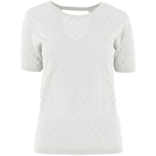 Textil Mulher Tops / Blusas Vila Top Kastana - White Alyssum Branco