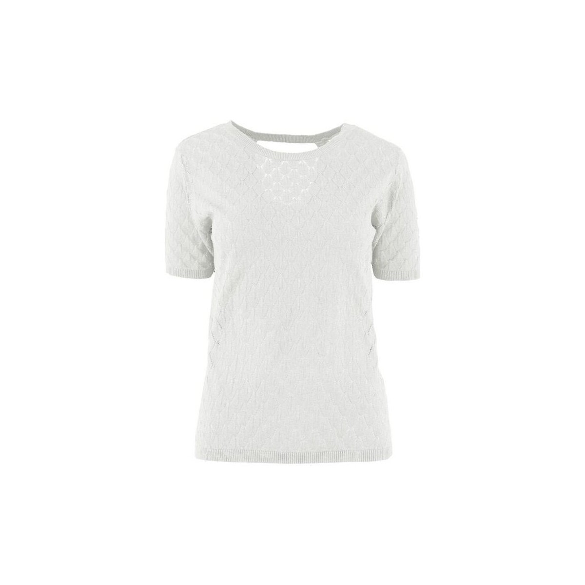 Textil Mulher Tops / Blusas Vila Top Kastana - White Alyssum Branco