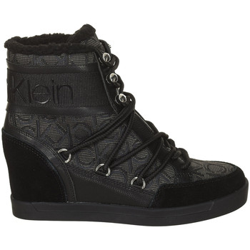 Sapatos Mulher Botins Calvin Klein Jeans B4E00189-BLACK-BLACK Preto