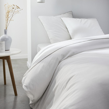 Casa Conjunto de roupa de cama Today HC4 Lace Coton Percale TODAY Prestige Craie Branco