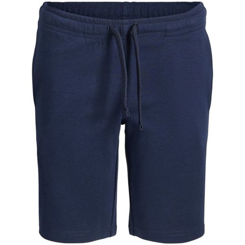Textil Rapaz Shorts / Bermudas Jack & Jones 12204813 SWEAT SHORT-NAVY BLAZER Azul
