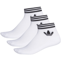 Roupa de interior Meias de desporto adidas utah Originals adidas utah Trefoil Ankle Socks 3 Pairs Branco