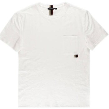 Textil Homem T-Shirt mangas curtas Antony Morato Tshirt Męski Regular Fit Cream Branco