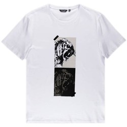 Textil Homem T-Shirt mangas curtas Antony Morato Tshirt Męski Super Slim Fit White Branco