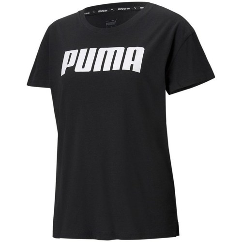 Textil Mulher T-Shirt mangas curtas Puma Tshirt Damski Rtg Logo Tee Preto
