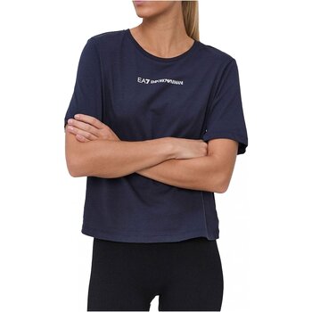 Textil Mulher T-shirts e Pólos Emporio EMPORIO Armani EA7 6KTT01 TJAQZ Azul