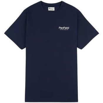 Textil Homem T-Shirt mangas curtas Penfield T-shirt  Hudson Script bleu marine
