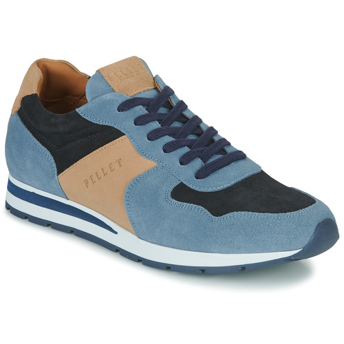 Sapatos Homem Sapatilhas Pellet MARCEL Veludo / Azul