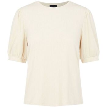 Textil Mulher Tops / Blusas Object Top Jamie - Sandshell Branco