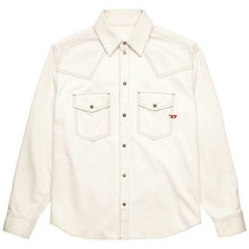 Textil Homem Camisas mangas comprida Diesel A03519-0CGAE D-OCEAN-100 Branco