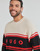 Textil Homem camisolas HUGO Sopid Preto / Bege / Vermelho