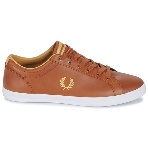 Fred Perry BASELINE LEATHER Castanho