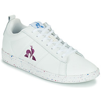 Sapatos Mulher Sapatilhas Le Coq Sportif COURTCLASSIC W SPORT Branco / Violeta