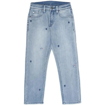 Textil Rapariga Calças Jeans pleat-detail Teddy Smith  Azul