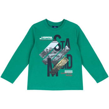 Textil Criança T-shirts e Pólos Chicco 09067614000000 Verde