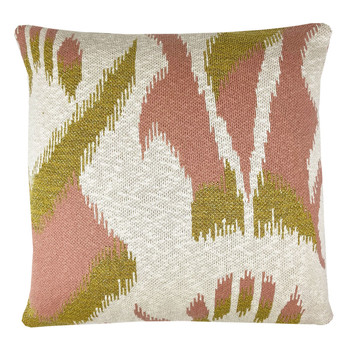 Casa Almofadas Malagoon Ikat knitted cushion lurex pink (NEW) Rosa