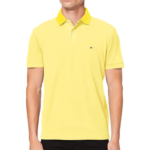 Textil Homem T-shirts e Pólos Tommy Hilfiger  Amarelo