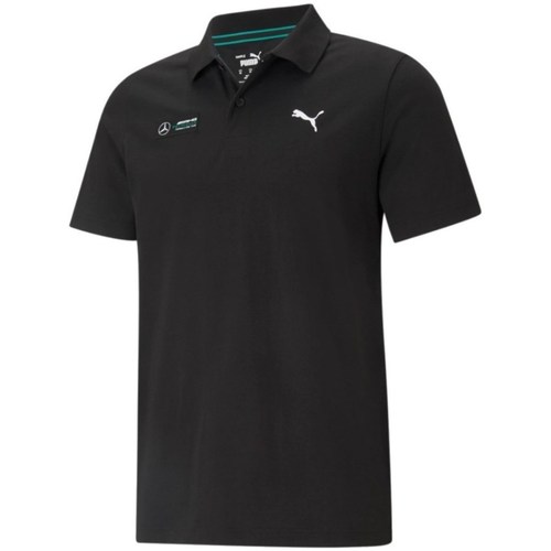 Textil Homem T-Shirt mangas curtas Puma Mercedes F1 Essentials Polo Preto