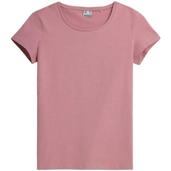 Textil Mulher T-Shirt mangas curtas 4F TSD350 Rosa