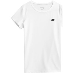 Textil Mulher T-Shirt mangas curtas 4F TSDF352 Branco