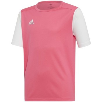 Textil Rapaz T-Shirt mangas curtas adidas Originals Junior Estro 19 Branco, Cor-de-rosa