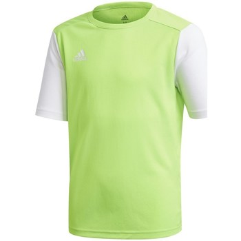 Textil Rapaz T-Shirt mangas curtas adidas Originals Junior Estro 19 Verde, Branco