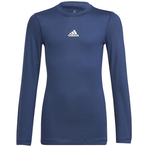 Textil Rapaz T-Shirt mangas curtas adidas Originals JR Techfit Compression Marinho