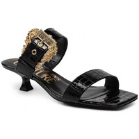 Sapatos Mulher Chinelos Versace Jeans Waisted Couture 72VA3S40 Preto