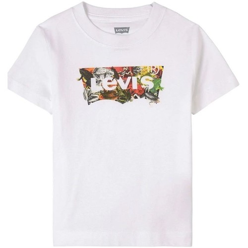 Textil Criança T-shirts e Pólos Levi's 9EC827-001 Branco