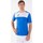 Textil Homem T-Shirt mangas curtas Joma Winner Azul, Branco