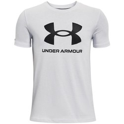 Textil Homem T-Shirt mangas curtas Under Armour Sportstyle Logo Branco