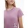 Textil Rapariga T-shirts e Pólos Calvin Klein Jeans IG0IG01297 MONOGRAM T-SHIRT-VCB Rosa