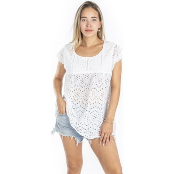 Textil Mulher Precisa de ajuda Isla Bonita By Sigris Blusa Branco
