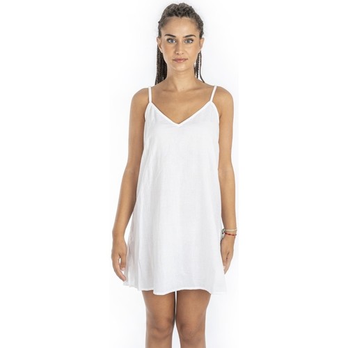 Textil Mulher Vestidos curtos Isla Bonita By Sigris Vestido Curto Branco