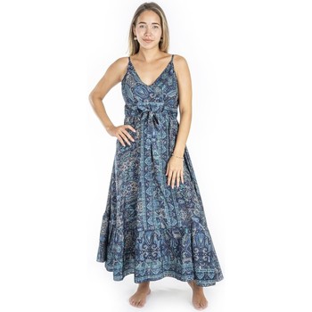 Textil Mulher Vestidos compridos Isla Bonita By Sigris Toalha e luva de banho. Azul
