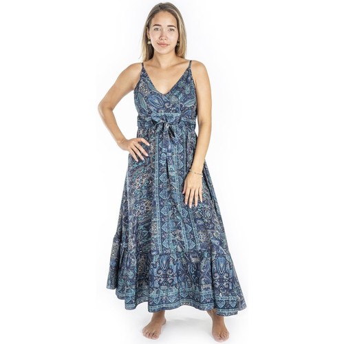 Textil Mulher Vestidos compridos Isla Bonita By Sigris Entrega gratuita* e devolução oferecida. Azul
