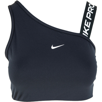 Textil Mulher Tops e soutiens de desporto Nike Dri-Fit Swoosh Medium Support 1 Piece Pad Asymmetrical Preto