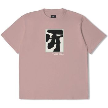 Textil T-Shirt mangas curtas Edwin T-shirt  Shrooms Rosa
