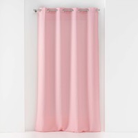 Casa Cortinas Douceur d intérieur PANNEAU A OEILLETS 140 x 240 CM VOILE TISSE SOANE ROSE Rosa