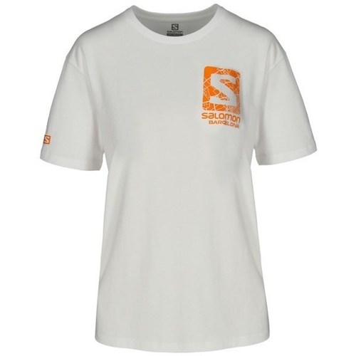 Textil Homem T-Shirt mangas curtas lc1083700 Salomon Barcelona Branco