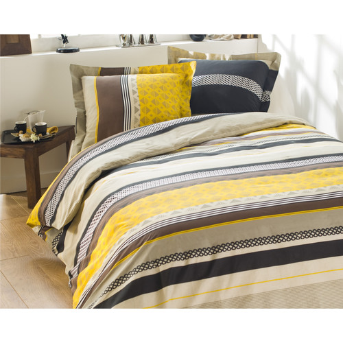 Casa Conjunto de roupa de cama Calitex QUEENIE MOUTARDE 260x240 Multicolor