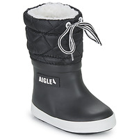 Sapatos Criança Botas de neve Aigle GIBOULEE 2 Preto / Branco