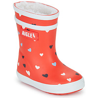 Sapatos Criança Botas de borracha Aigle BABY FLAC F PT2 Vermelho / Branco