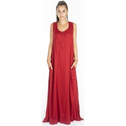 Textil Mulher Vestidos compridos Isla Bonita By Sigris Vestido Longo Midi. Rojo