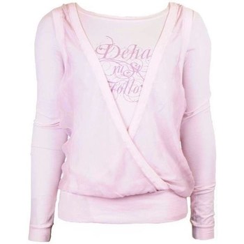 Textil Mulher T-Shirt mangas curtas Deha Koszulka Damska Z Długim Rękawem Różowy Rosa