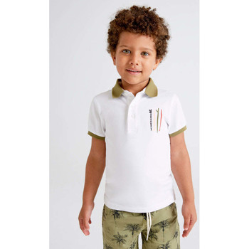 Textil Rapaz T-shirts e Pólos Mayoral PV223111-1-17 Branco