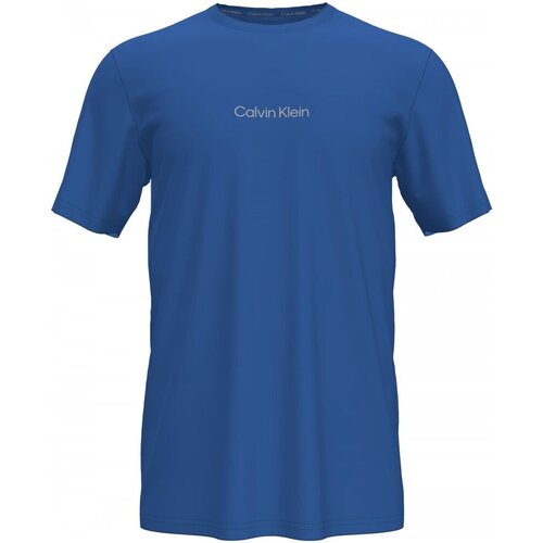 Textil Homem T-Shirt mangas curtas Calvin Logo Klein Jeans 000NM2170E Azul