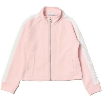 Textil Rapariga Sweats Calvin Klein JEANS kardashian IG0IG01274 DEBOSSED LOGO ZIP-TPA SWEETEST PINK Rosa