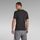 Textil Homem T-shirts e Pólos G-Star Raw D19070 C723 SLIM BASE-6484 BLACK Preto