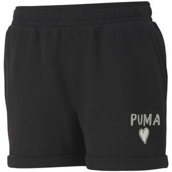 Textil Rapariga Shorts / Bermudas Ferrari Puma  Preto